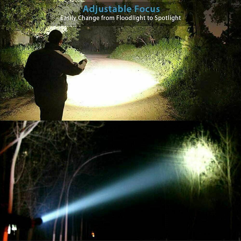 lamp beads USB Super Bright Rechargeable Battery LED Flashlight Torch  Zoomable