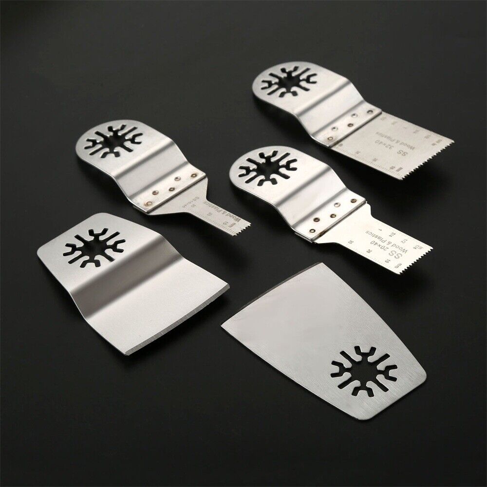 5pcs Oscillating Tool SS E-cut Saw Blade Scraper For Fein Multimaster Makita