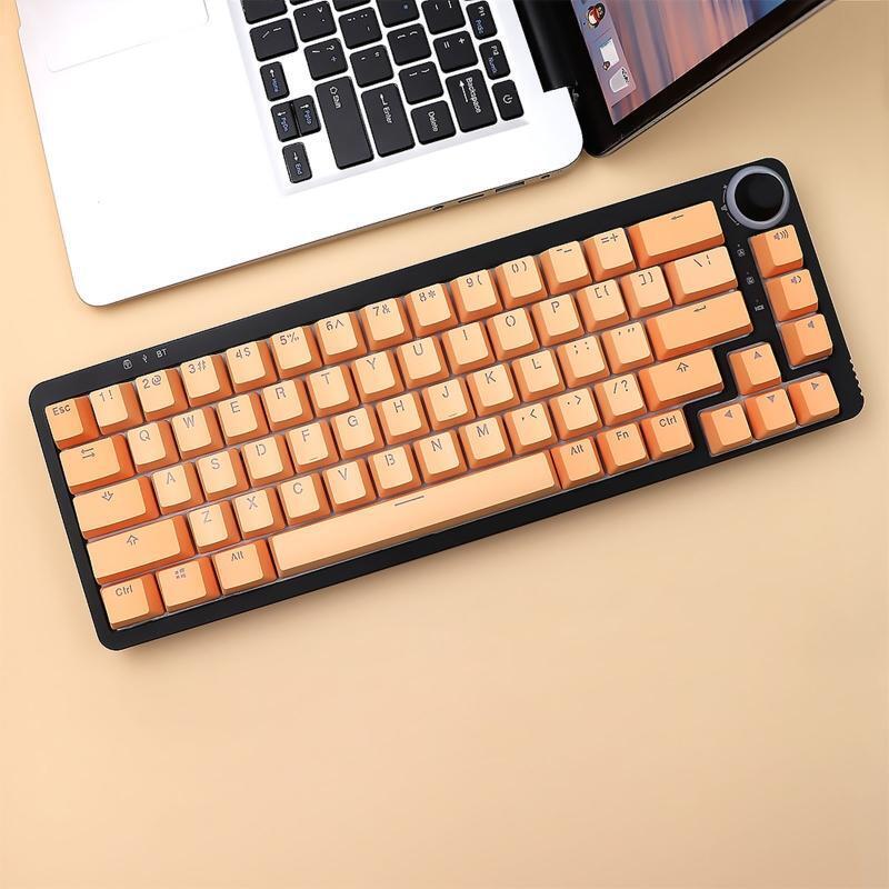 124-Key PBT OEM Keycaps Transparent Lettering Keys Double Shot Backlit Key Cap