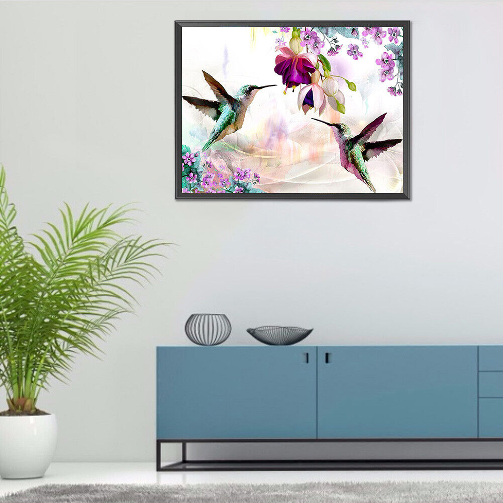 5D DIY Diamond Painting Bird Flower Full Square Drill Mosaic Picture Kit