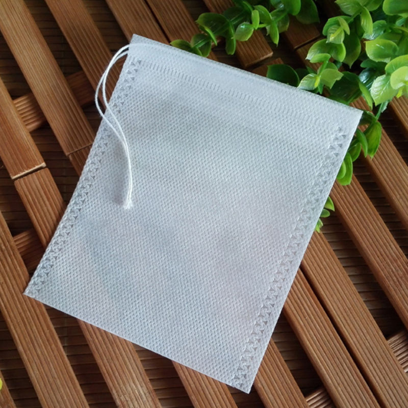 100Pcs Muslin Cotton Drawstring Reusable Spices Herbs Food Filter Bags 8X10cm