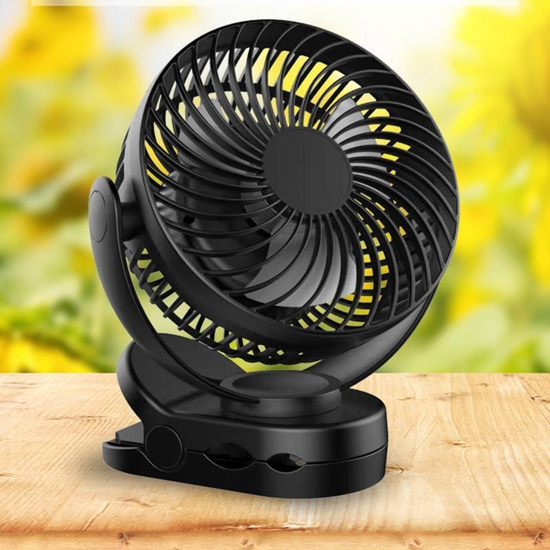8000mAh Rechargeable Portable Fan Battery Operated Clip on Fan USB Fan 3 Speeds
