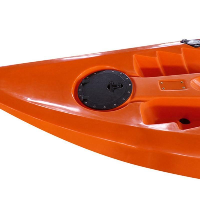 8" Black Deck Plate Kit Deck Hatch with Storage Bag for Fishing Kayak Boating