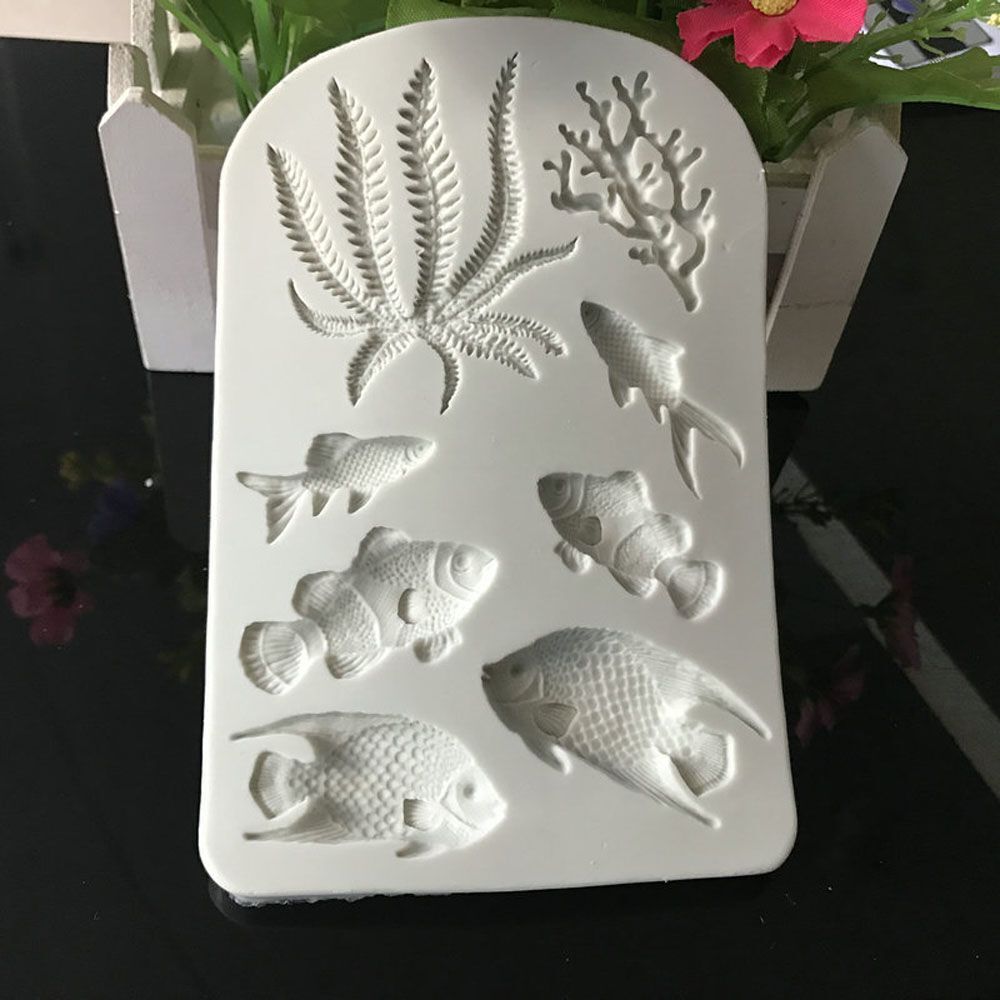 Fondant Cake Decorating Tools Ocean Silicone Mold Baking Mould Pastry Making