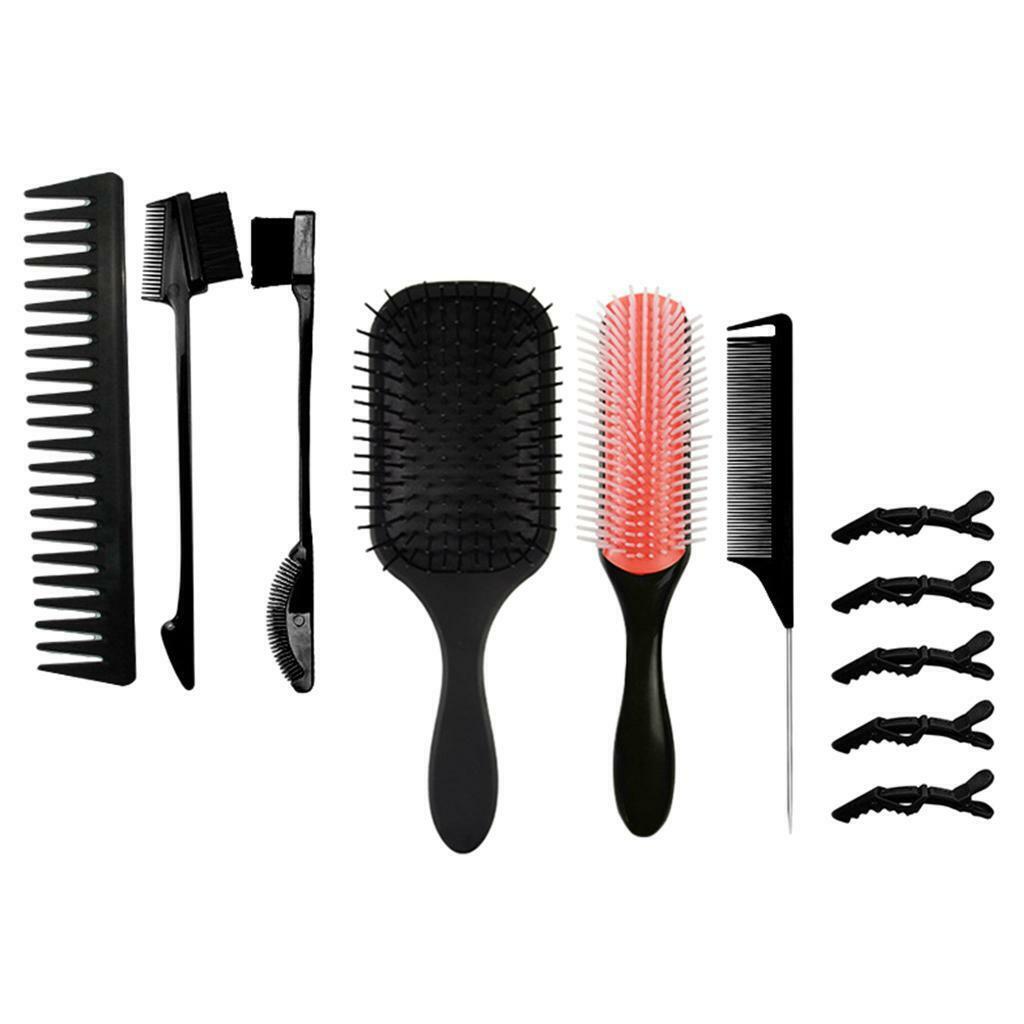 Set of 11  Brush Comb Kit Styling  Brush care Styling Tool