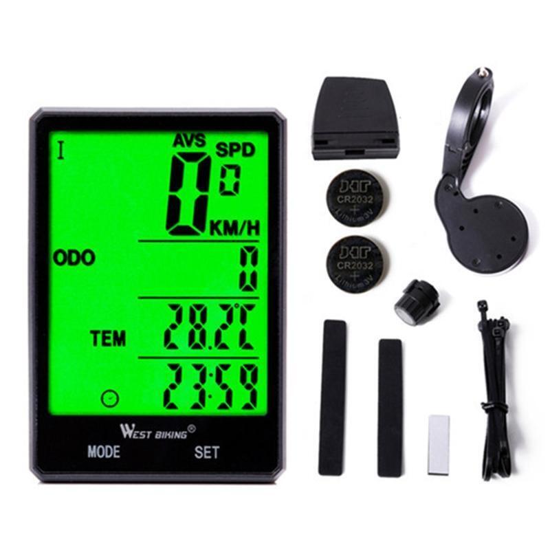 Wireless Bike Computer Bicycle Speedometer Odometer Waterproof LCD Stopwatch