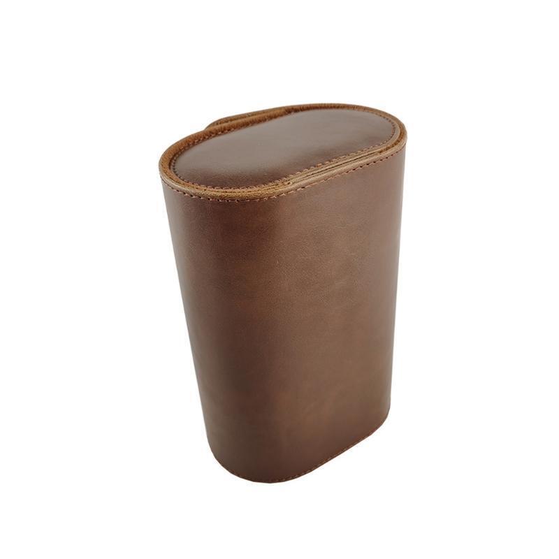 Luxury PU Leather Watch Storage Box Travel 2 Positions Watches Organizer Case