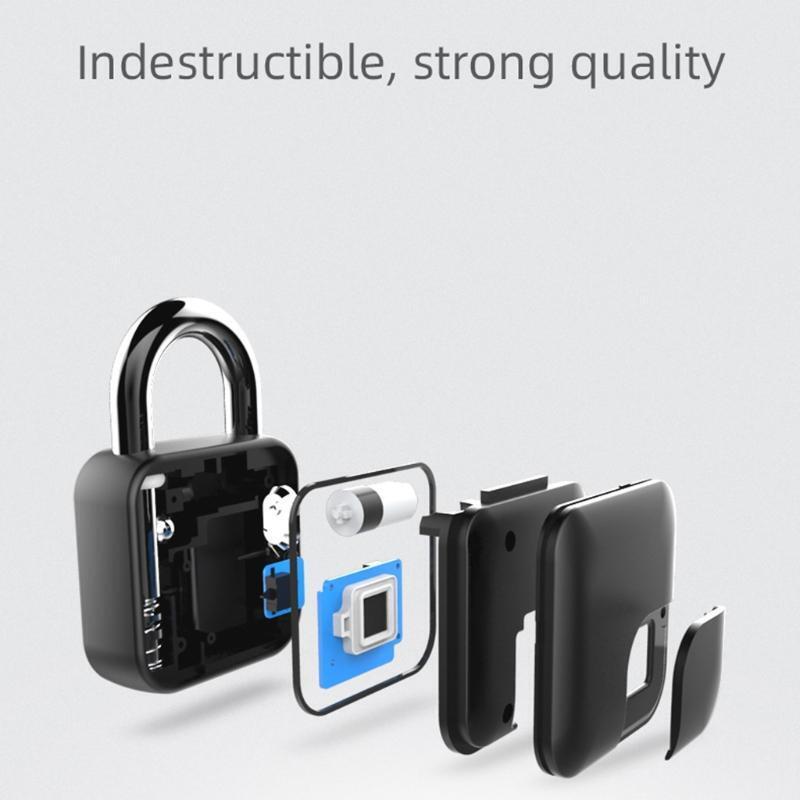 Tuya Smart Bluetooth-compatible Fingerprint Padlock Keyless USB Thumbprint Door