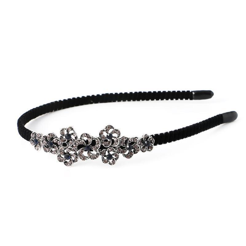 Women Lady Fashion Rhinestone Head Jewelry Headband Head Piece Hair Band
