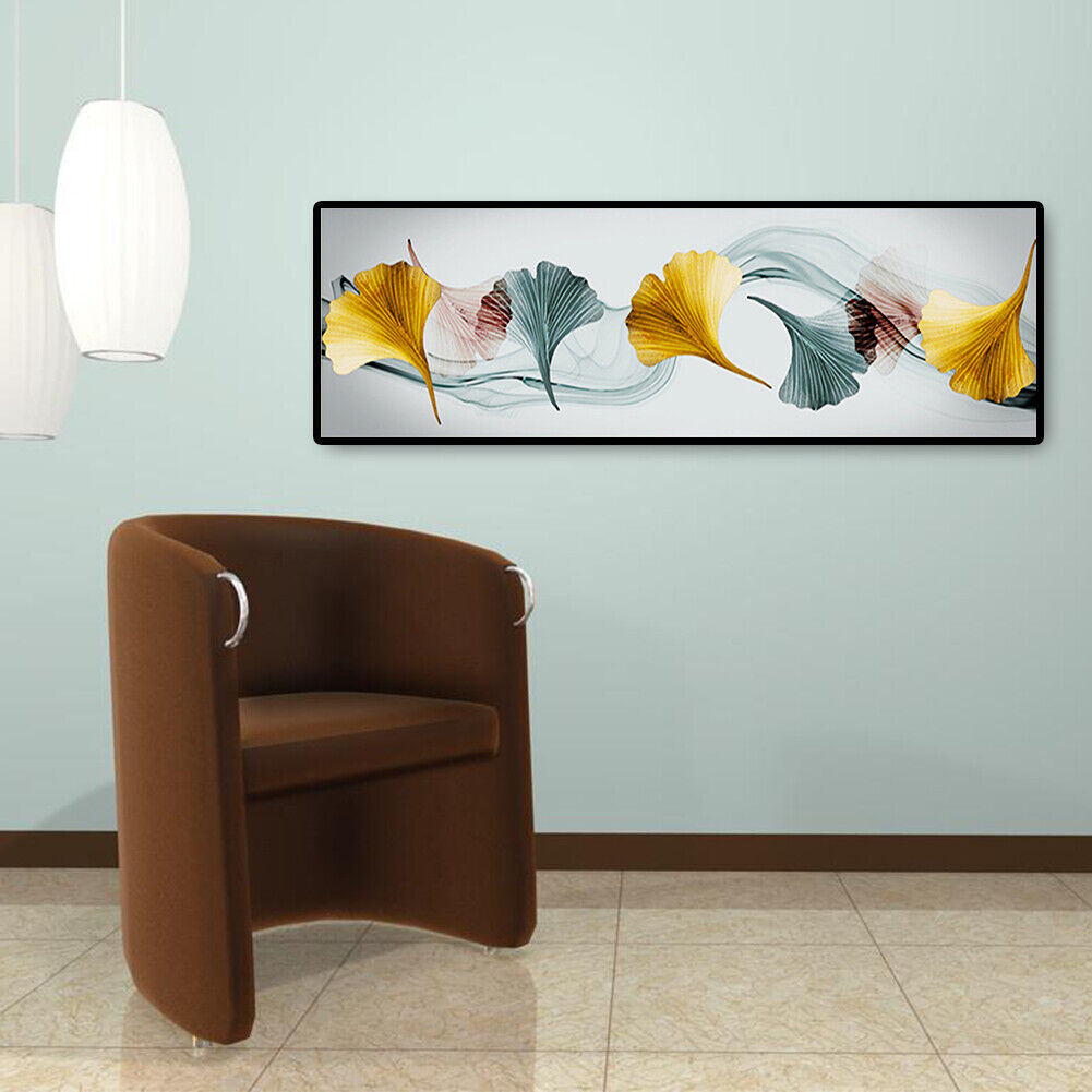 DIY Full Drill One Row Ginkgo Leaf Diamond Painting Cross Stitch Mosaic Kit
