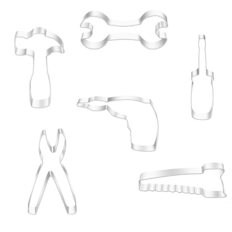 6 PCS Biscuit Mold Biscuit Cutters Cookie Cutters Stainless Steel Baking Gadgets