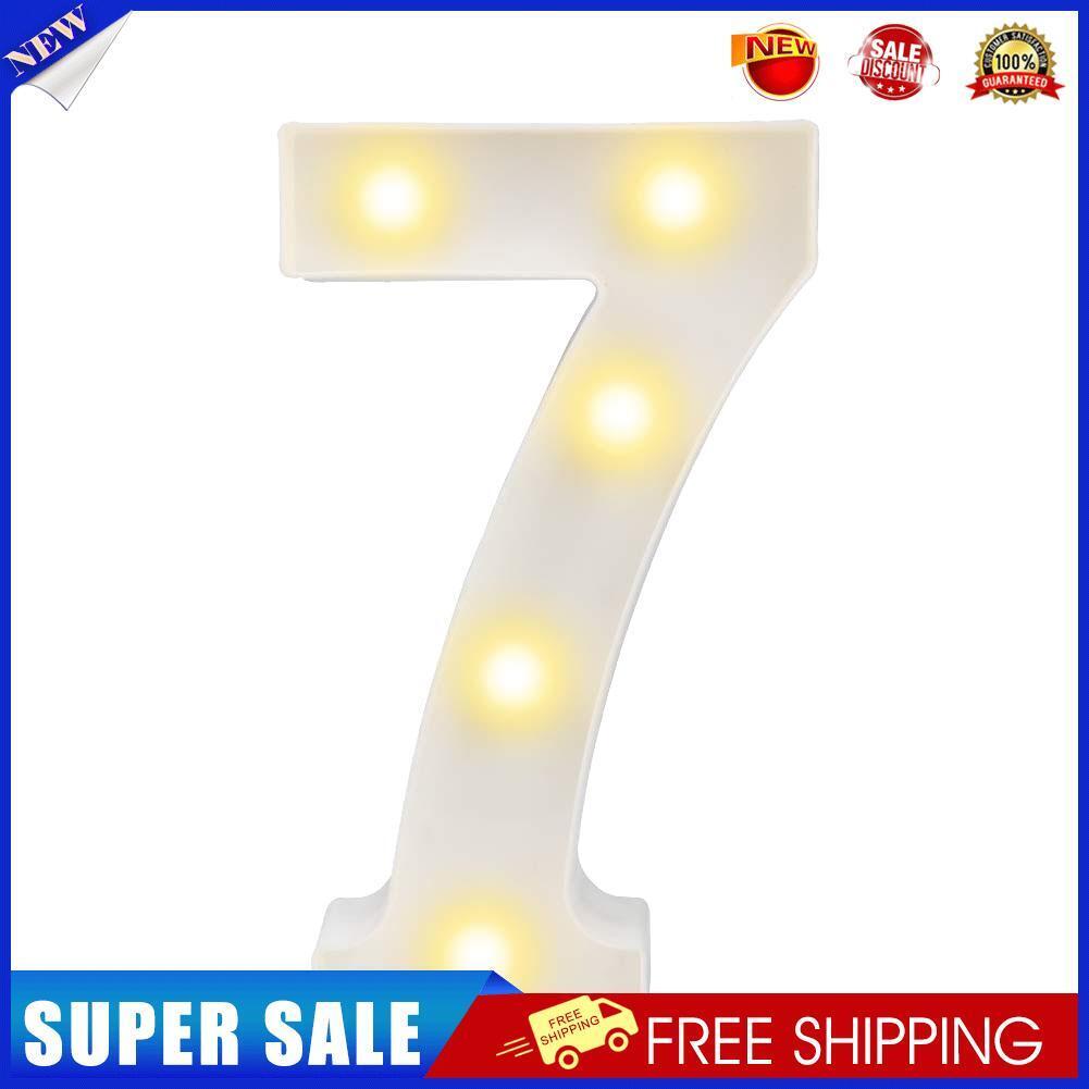 Digital Number LED Symbol Sign Night Light for Wedding Party Birthday (7)
