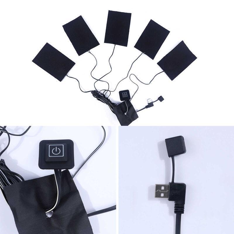 USB Fiber Heating Pad Electric Cloth Heater Pad Heating Element for Neck Back