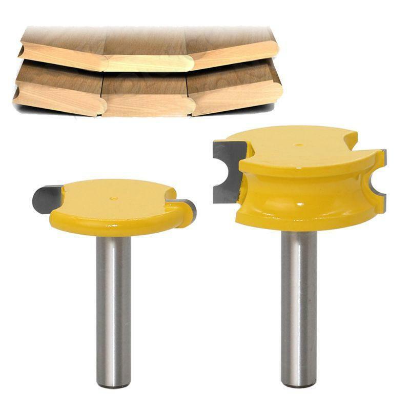 2Pcs/Set 8MM Shank Canoe Flute and Bead Router Bit Set Woodworking Tungsten Wood