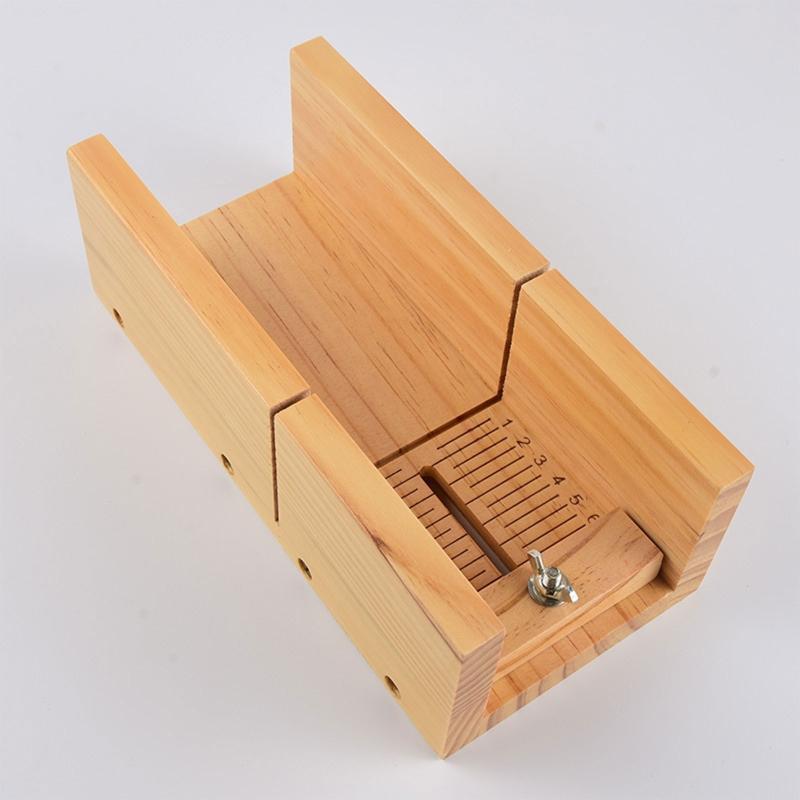Multifunctional Wood Soap Cutter Mold Box DIY Handmade Soap Loaf Cutting Tools