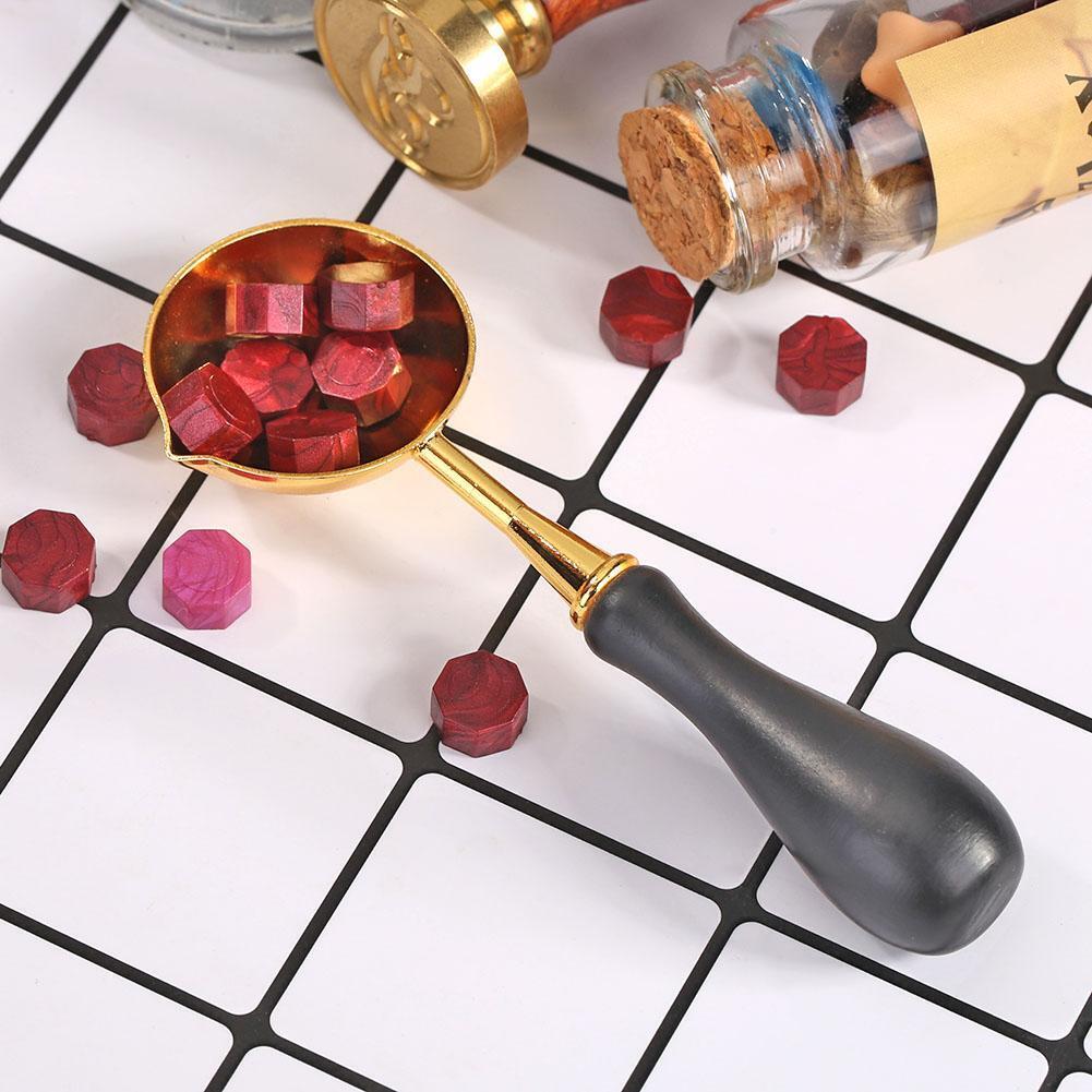 Fire Paint Sealing Wax Spoon Melting Firing Stamp Envelopes Card Metal Tool