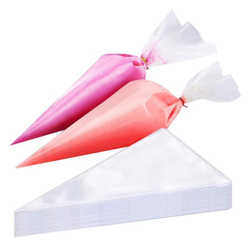100 Pieces Cake Decorating Bags Easy to Handle Thick Pastry Bags Easy to Hold