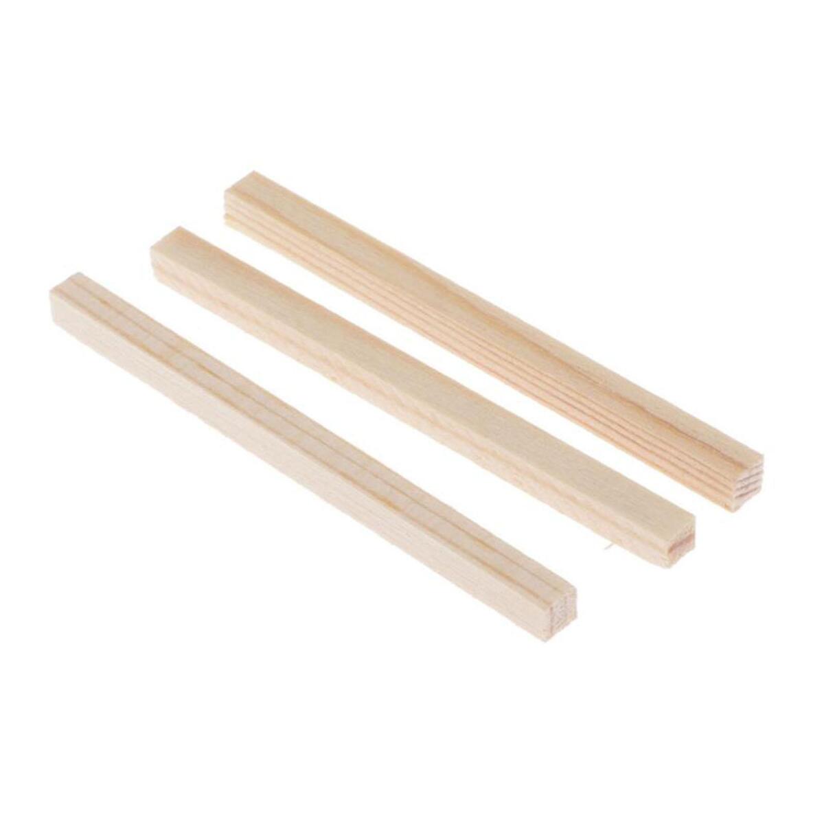 100 * Unfinished Wooden Sticks  Rod Poles Unpainted
