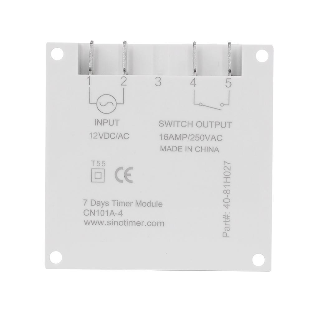 5X CN101A Digital Timer 7 Day Programmable Time Switch Controller Relay 12V