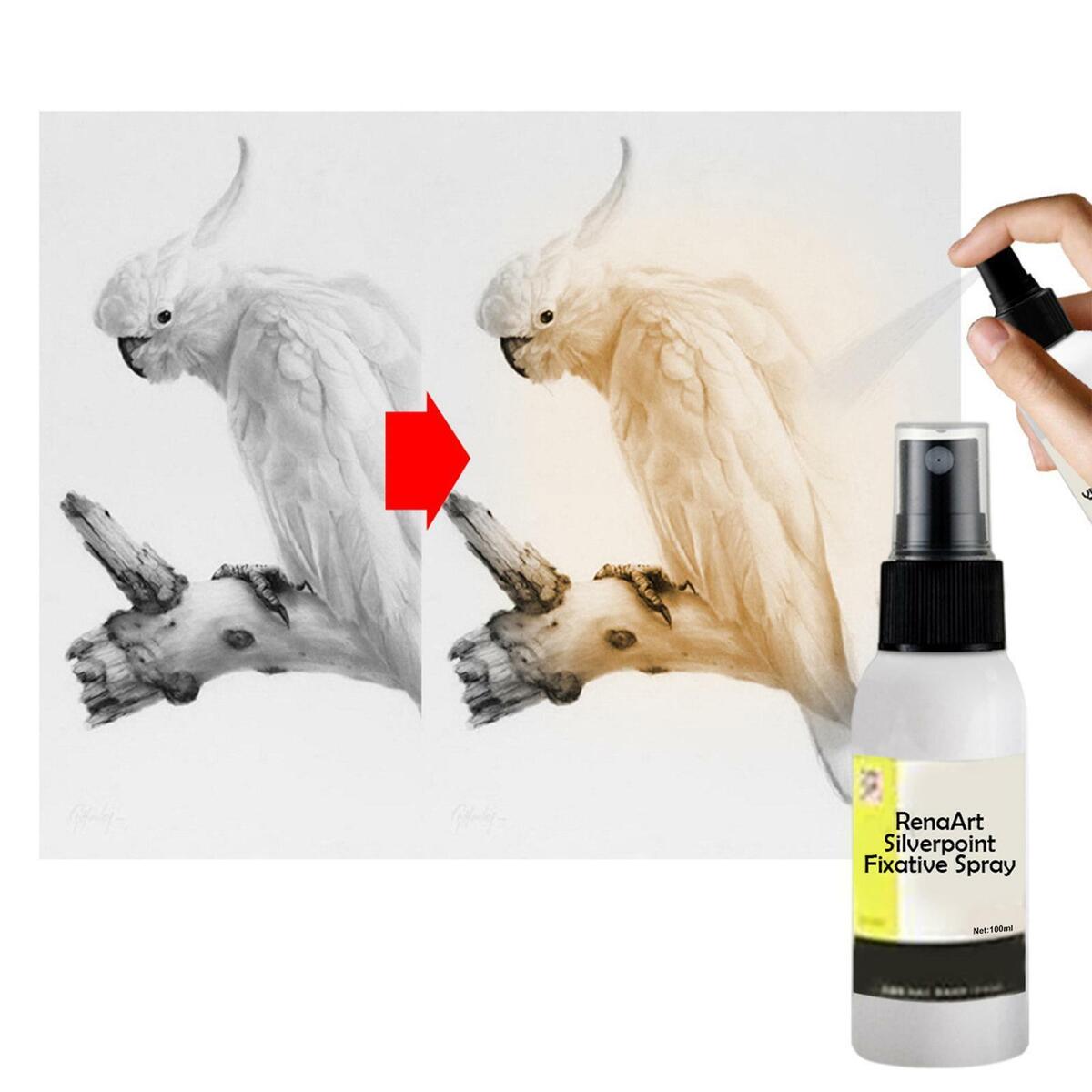 Fixative Spray for Charcoal Pencil Drawings Art Sketch