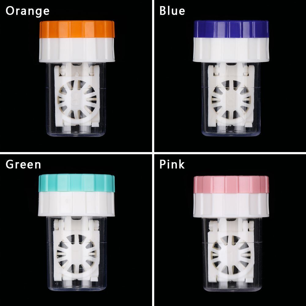 Mini Portable Soaking Box Travel Glasses Holder Candy Color Contact Lens Case