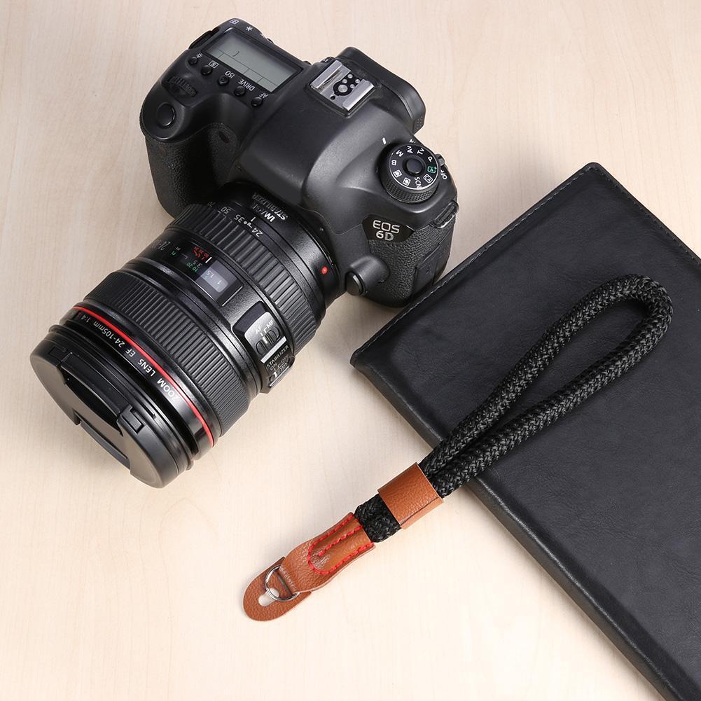 Nylon Rope Wrist Strap Wrist Band Lanyard for Leica Digital Camera (Black)