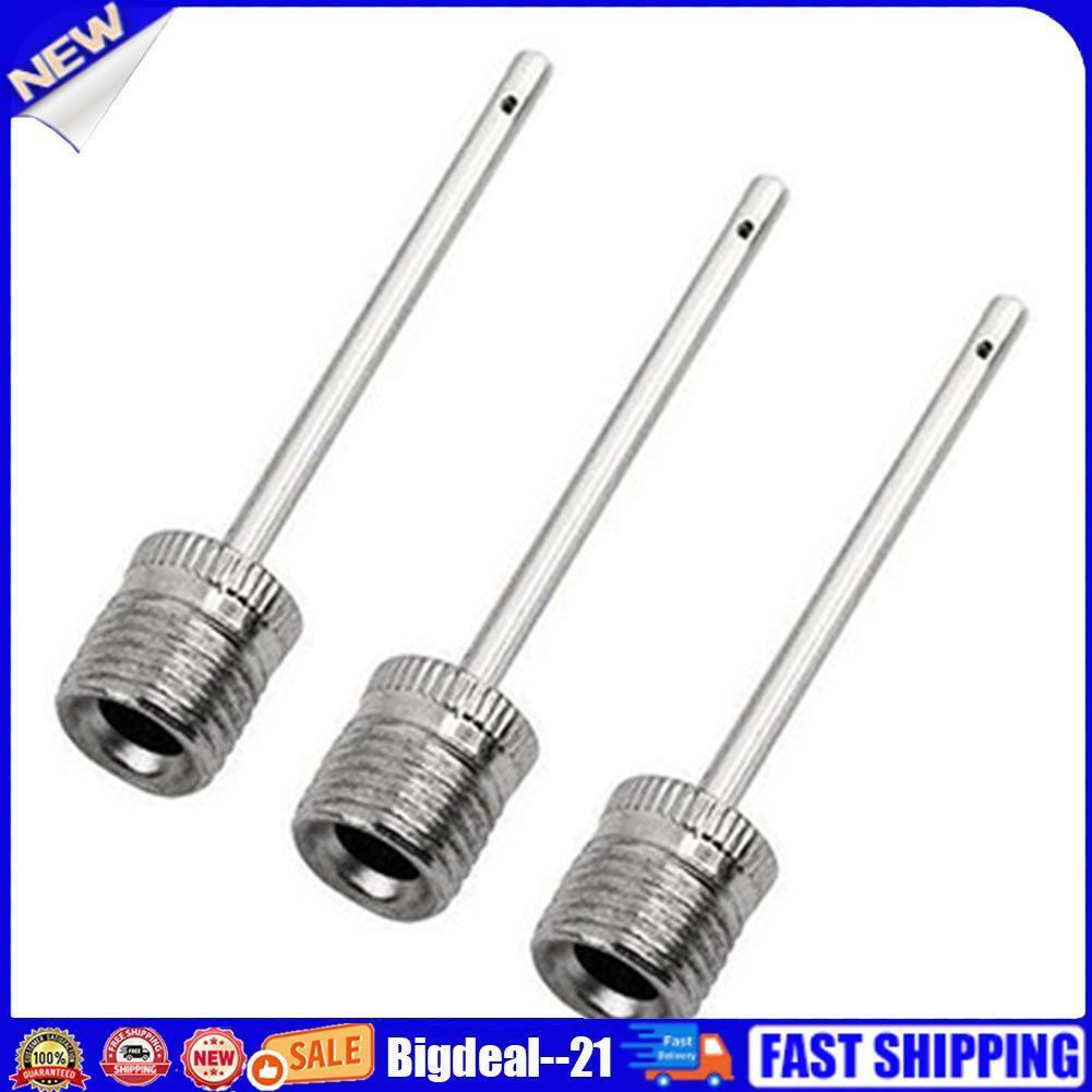 3x Sports Ball Pump Needle Football Basketball Inflatable Air Valve Adaptor
