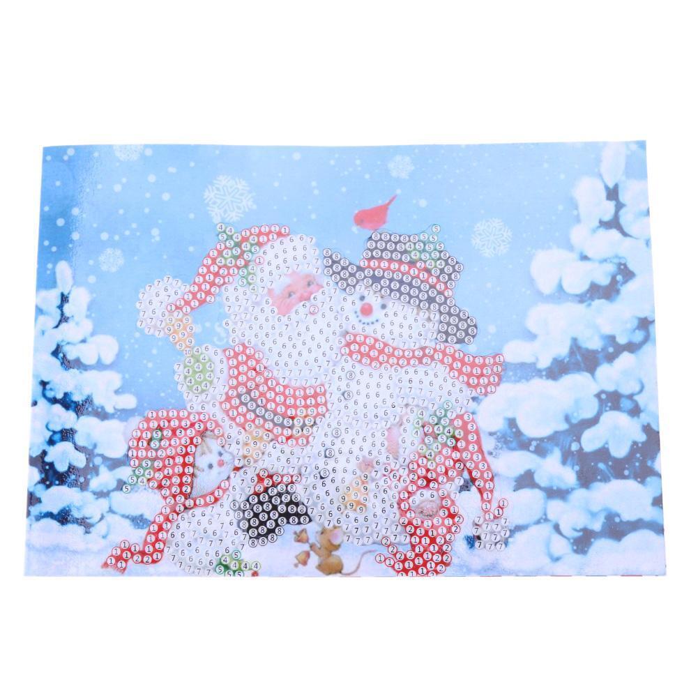 5D DIY Diamond Painting Christmas Greeting Cards Cross Stitch Kit (HK015)