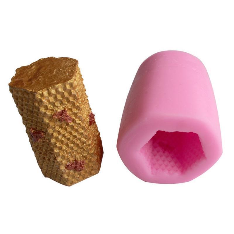 2 Pcs/Set Beehive Shape Silicone Candle Mold Aromatherapy Candle Mold Epoxy Mold