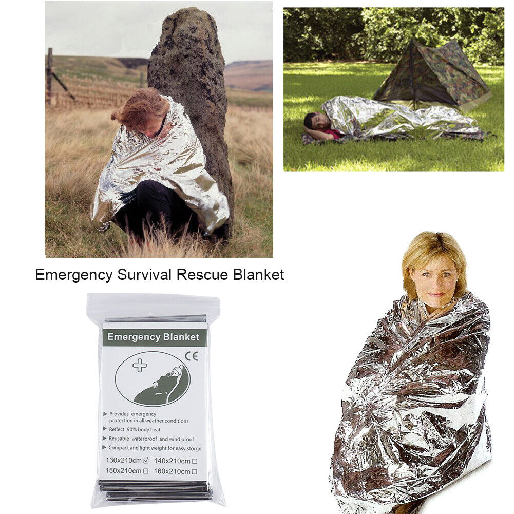 Outdoor Emergency Blanket Sun Protection Life-Saving Survival Warm Blankets