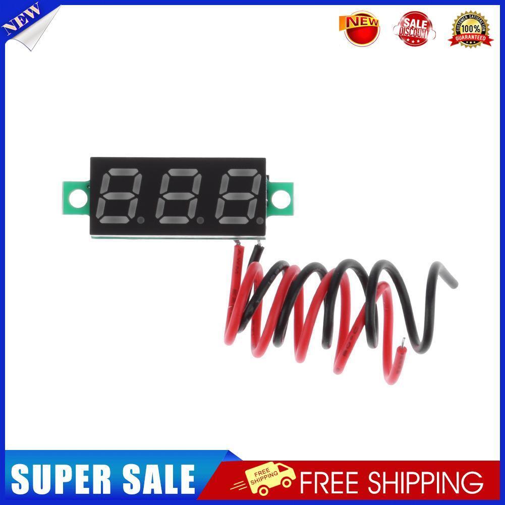 0.28inch Mini Voltmeter LED Display DC2.5-30V Voltage Tester Panel (Green)