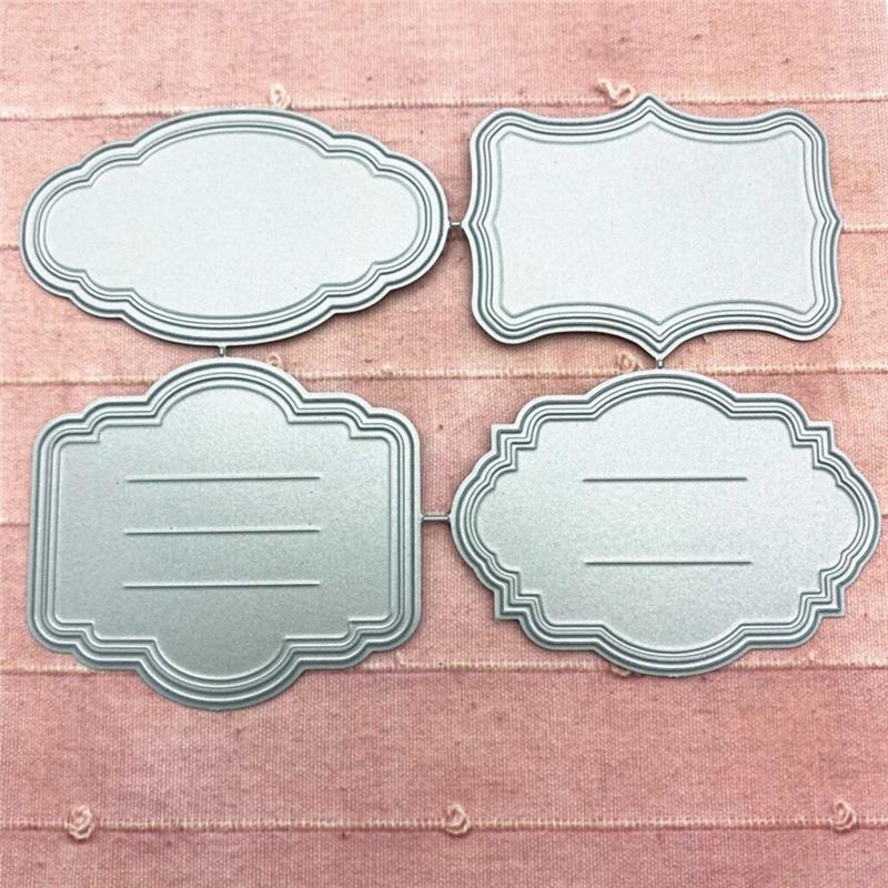 Metal Message Board Cutting Dies Greeting Invitation Festival Blessing Card Make