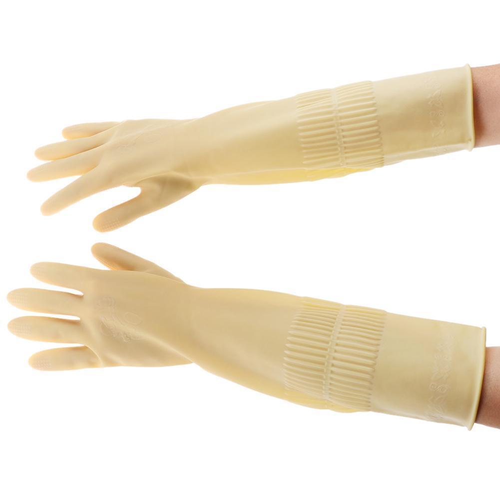 1 Pair Natural Latex Gloves Garden Rubber Wear Resistant Working Gloves