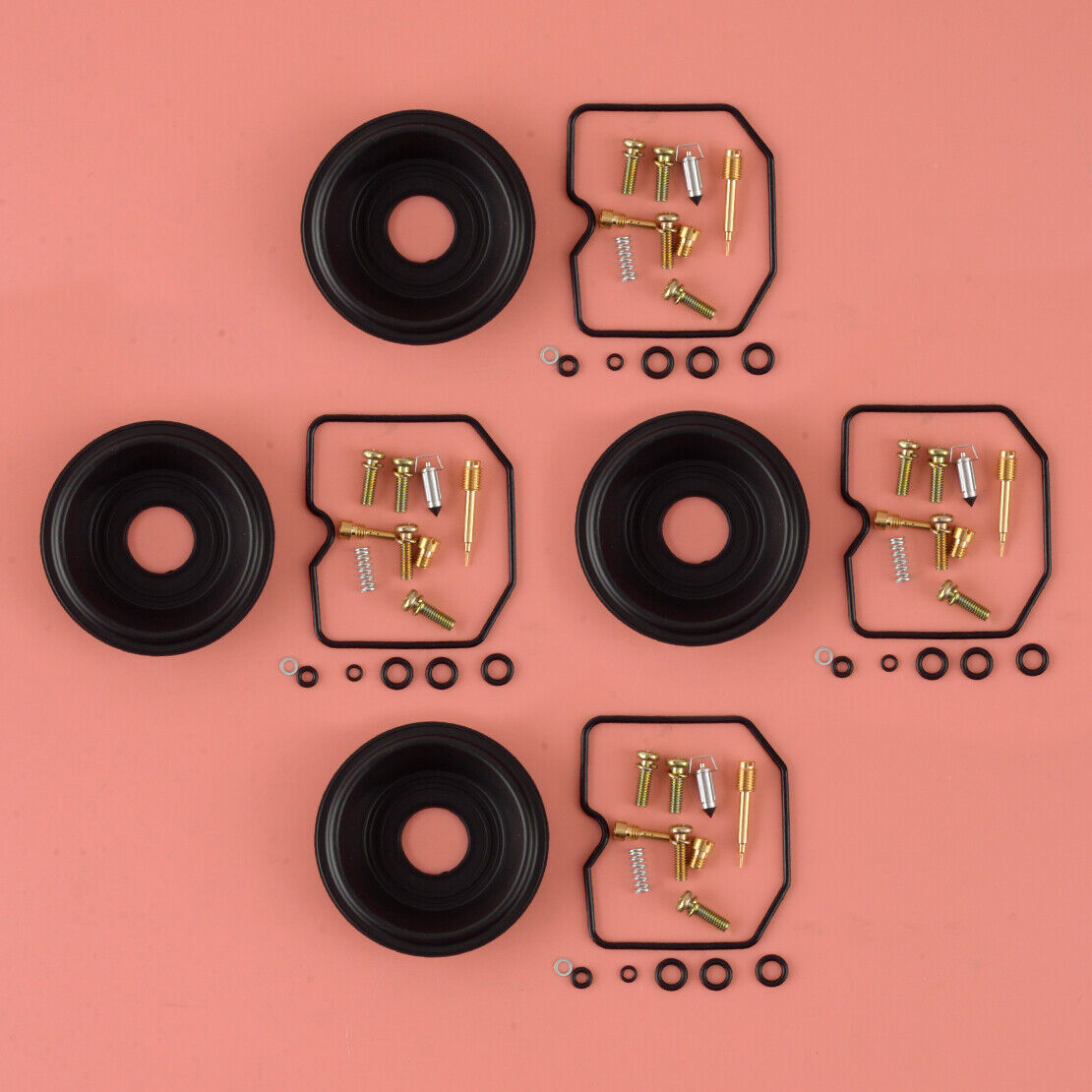 4Set Carburetor Repair kit Part Fit For Kawasaki KAF450 B1 Mule 1000 UTV 88