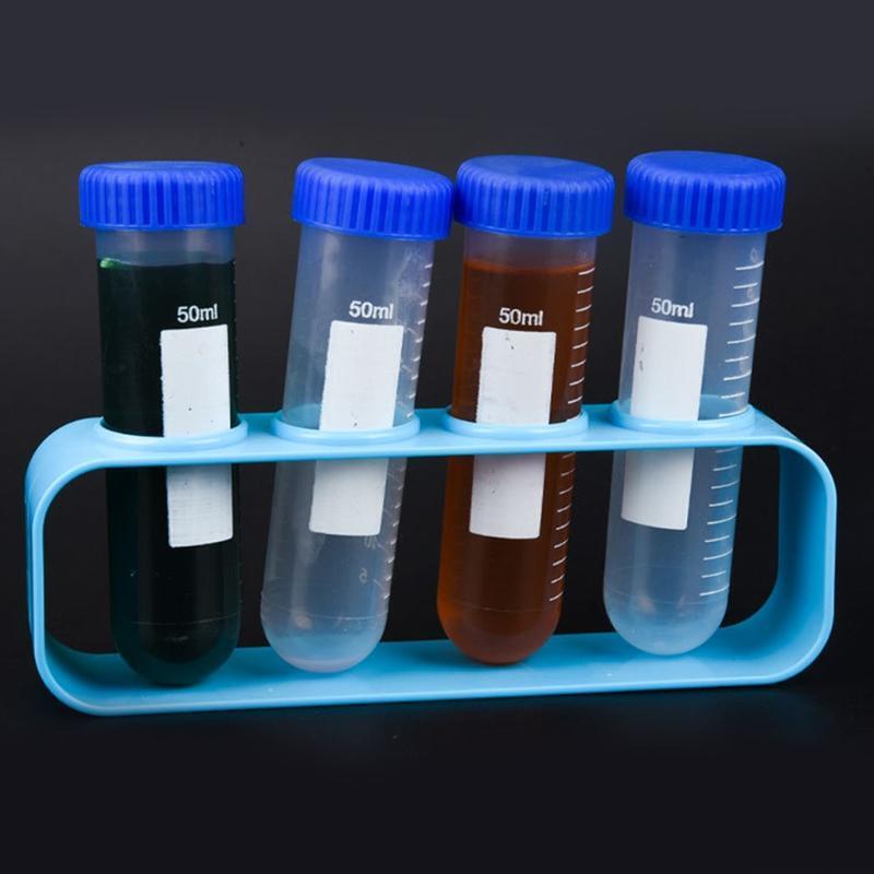 3pcs/Pack Clear 50ml Centrifuge Tubes Set for Student Teacher School Experiment