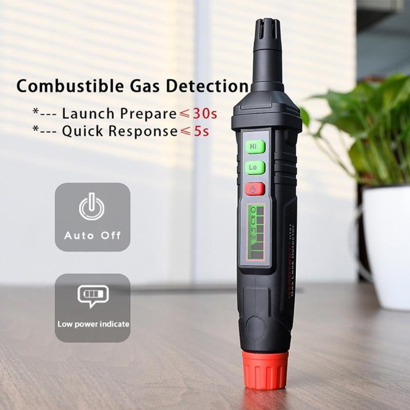Natural Gas Analyzer PPM Meter High Low Sensitivity Adjustable with LCD Display