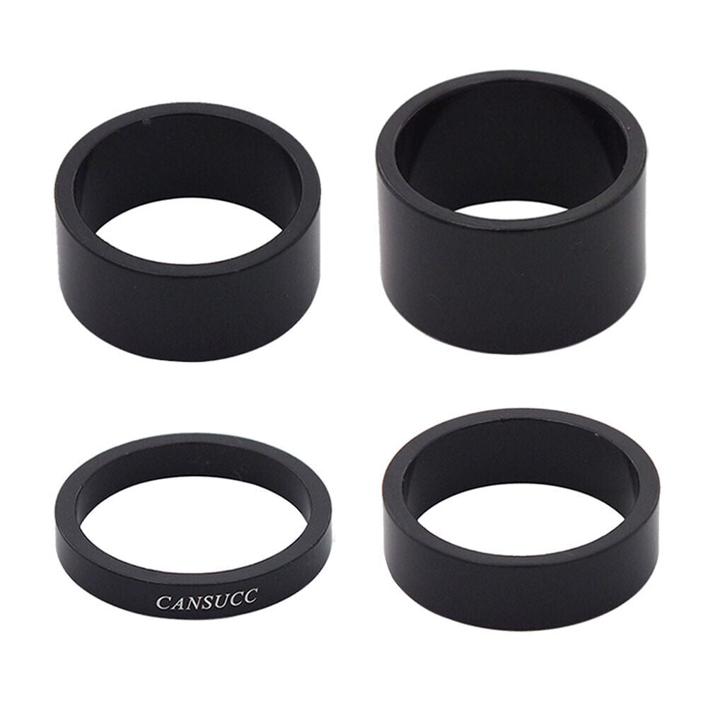 CANSUCC MTB Bike Fixed Gear Front Fork Washers Set Headset Spacer (Black)