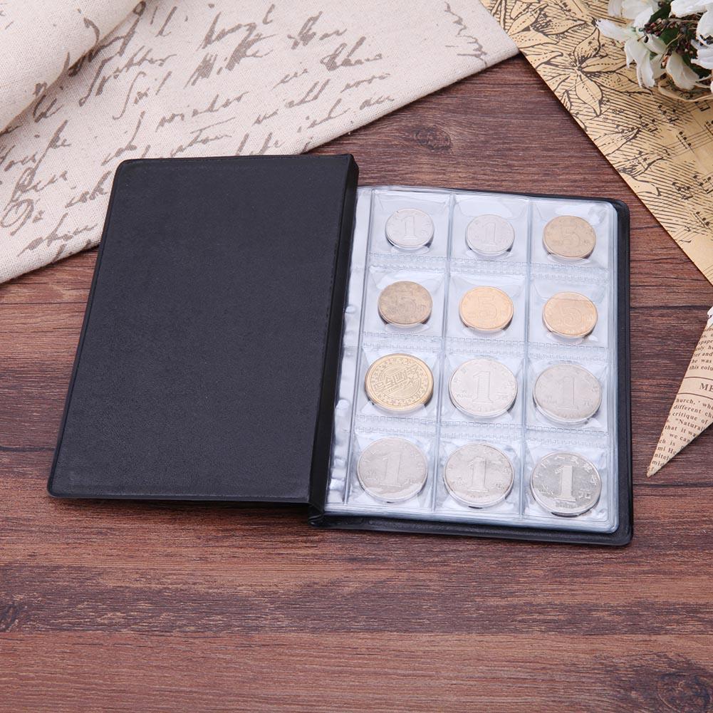 Russian Coin Album 10 Pages 120 Pockets Coin Collection Book Holder(Black)
