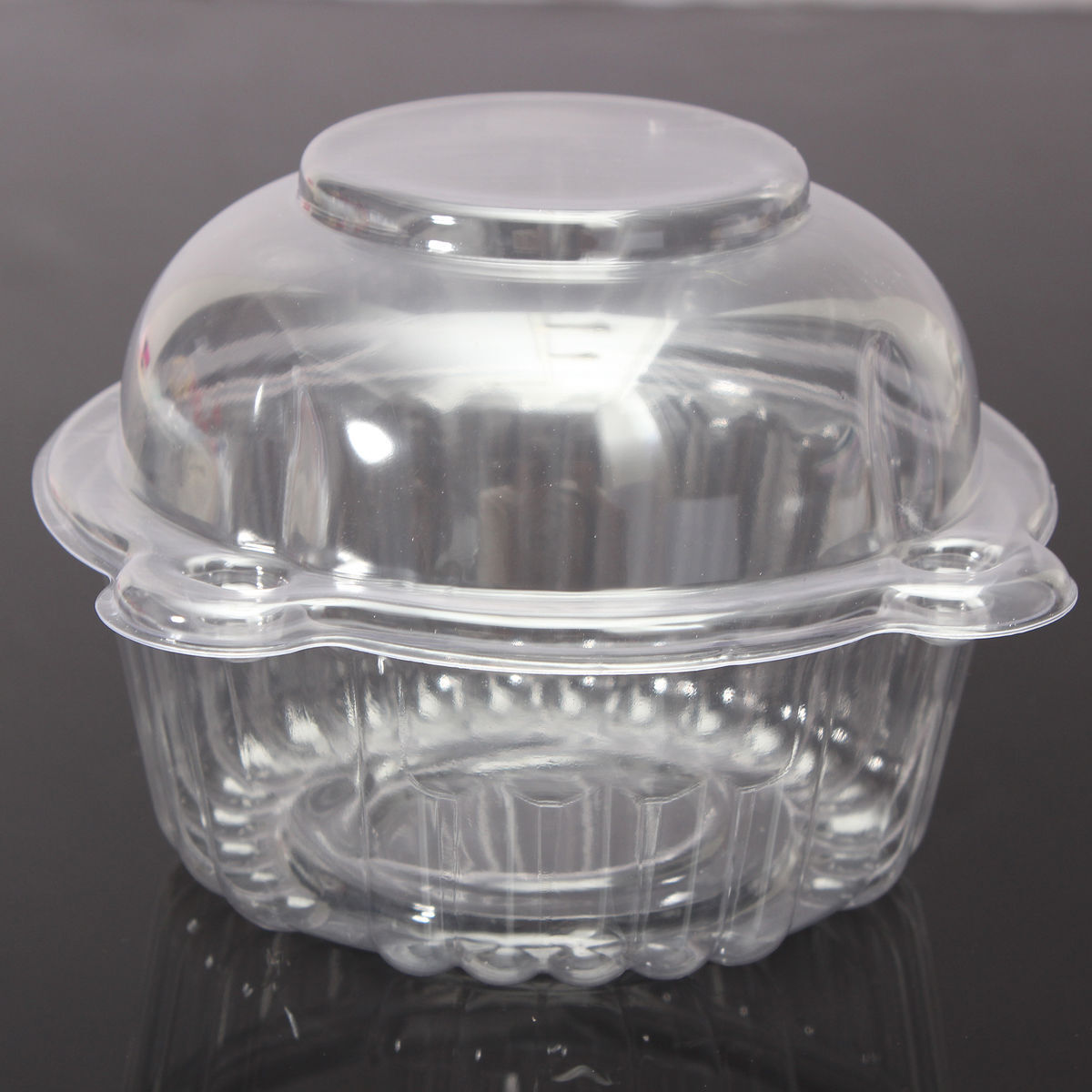 100pcs  Plastic Single Cupcake /Muffin Cases Pods Party Cup Cake Day Boxes