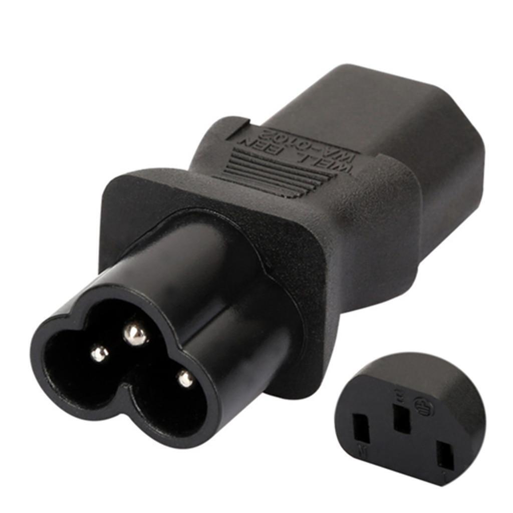 New IEC 320 C13 to C6 Adapter Hot C6 to C13 Power Supply Spring Travel