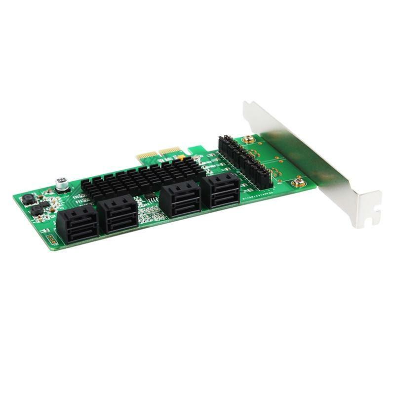 8 Ports PCIe Sata Controller Internal Expansion Card PCI-E to Sata 3.0 Adapter