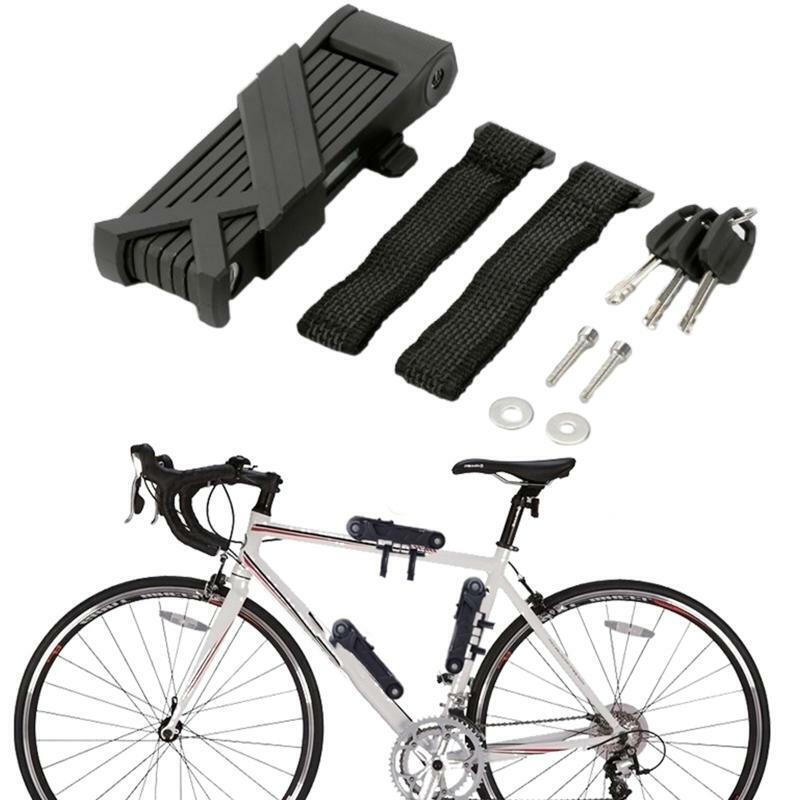 Heavy Duty Foldable Bicycle Lock MTB Road Bike Security Anti-theft Steel Lock