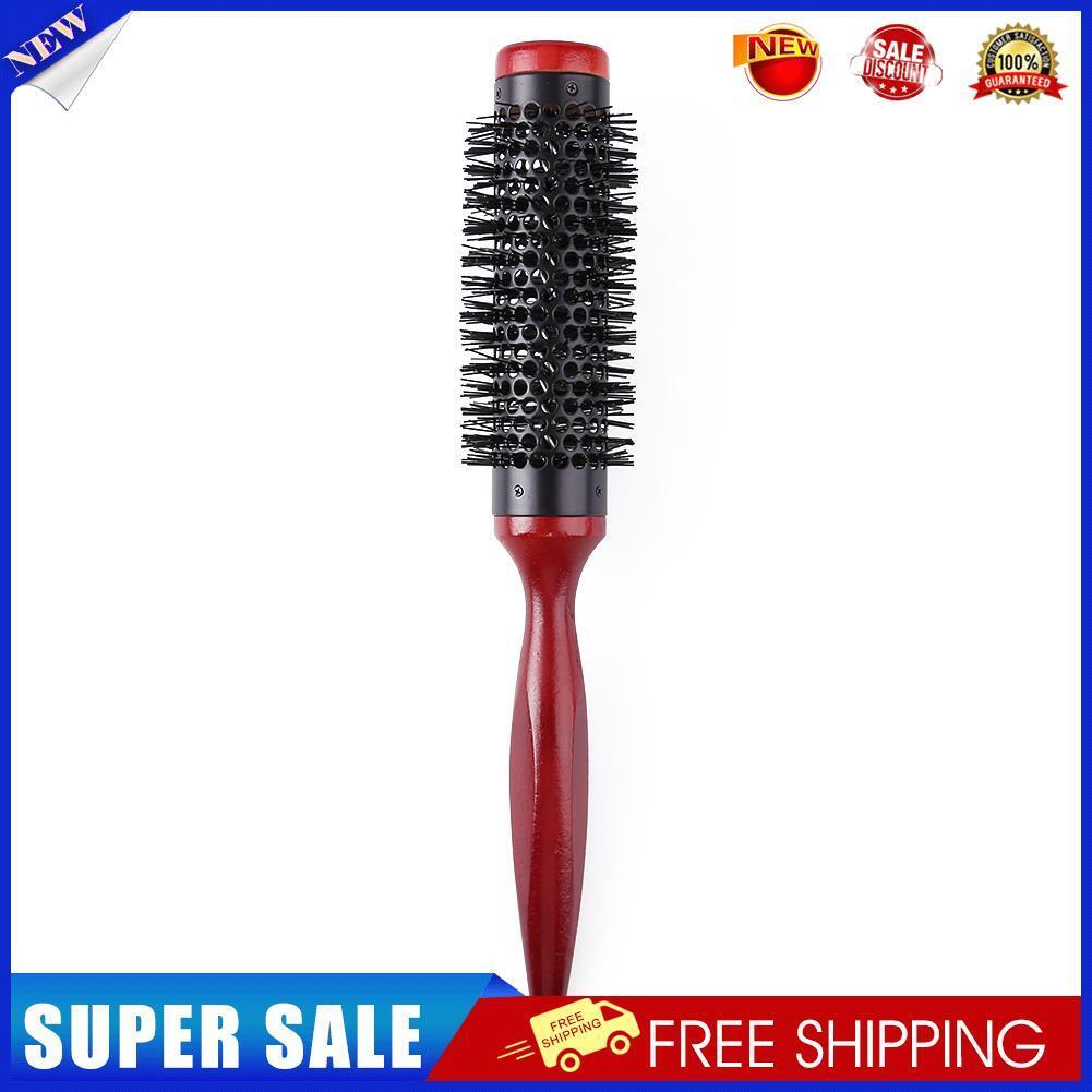 Anti Static Curly Hair Comb Boar Bristle Rolling Round Hair Styling (30mm)