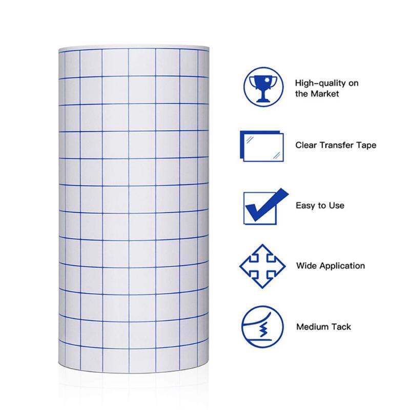 Vinyl Transfer Tape Blue Alignment Grid for Gluing Vinyl-medium Adhesive