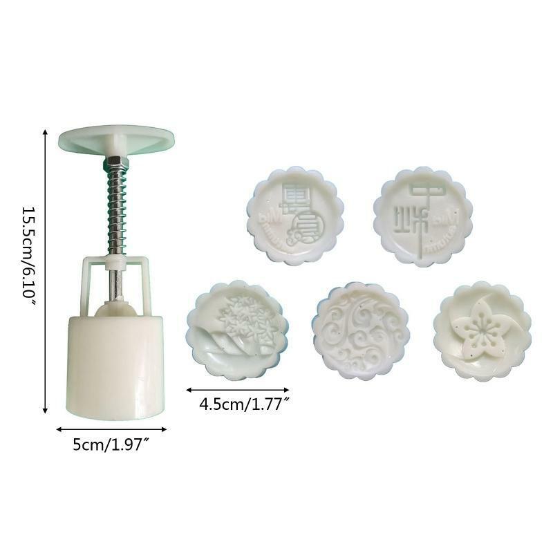 5Pcs/set Cookie Cutters 50g Moon Cake Ramadan Biscuit Mold DIY Cake Baking Tools