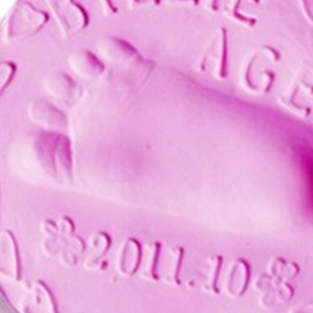 20g Baby Care Hand Foot Inkpad Soft Clay Washless Footprint Mud (Pink)