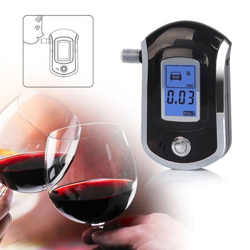 Portable Professional Breath Alcohol Meter Police Accurate Semiconductor Sensor