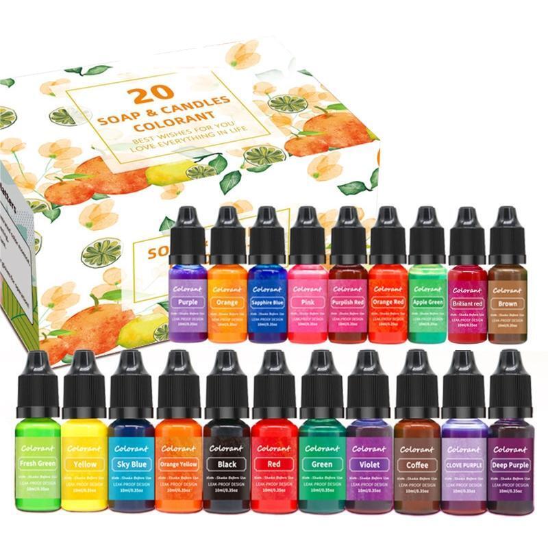 Liquid Colors for Soap Coloring Bath Bomb Soap Dye for Crafting DIY Pigment