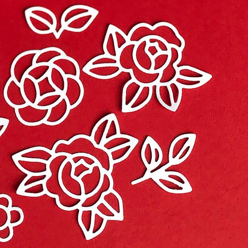 Flowers Leaves Metal Cutting Dies Handmade Crafts Projects Art Creation Supplies