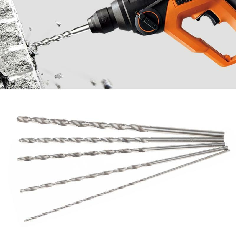 5Pcs 2-5mm 152mm Long HSS Twist Drilling Bit Straight Shank Electric Drill Tool